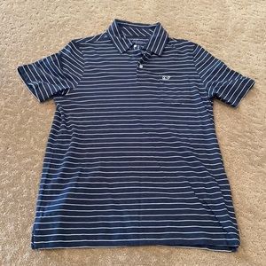 Vineyard Vines Blue Striped Polo L (16)